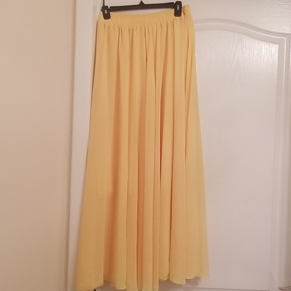 Chiffon maxi skirt